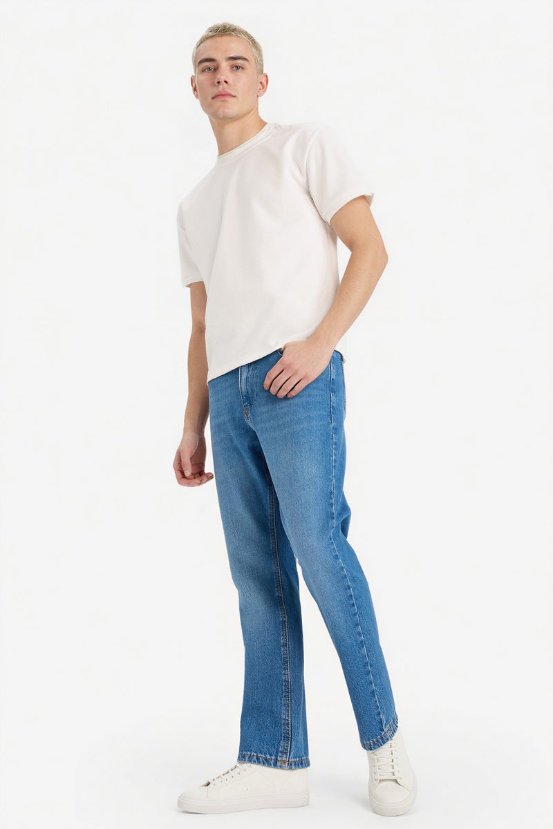 DeFacto Blue Man 90's Slim Fit Jeans Casual - Image 2
